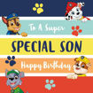 Picture of SON PAW PATROL BIRTHDAY CARD